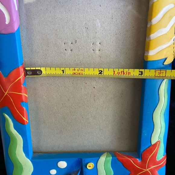 Lot of 2 Tropical Hawaiian Shirt Aloha  3.5” x 5" picture frames Fish Ocean - Picture 4 of 8